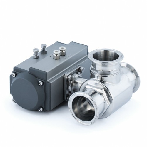 氣動(dòng)三通衛(wèi)生級球閥